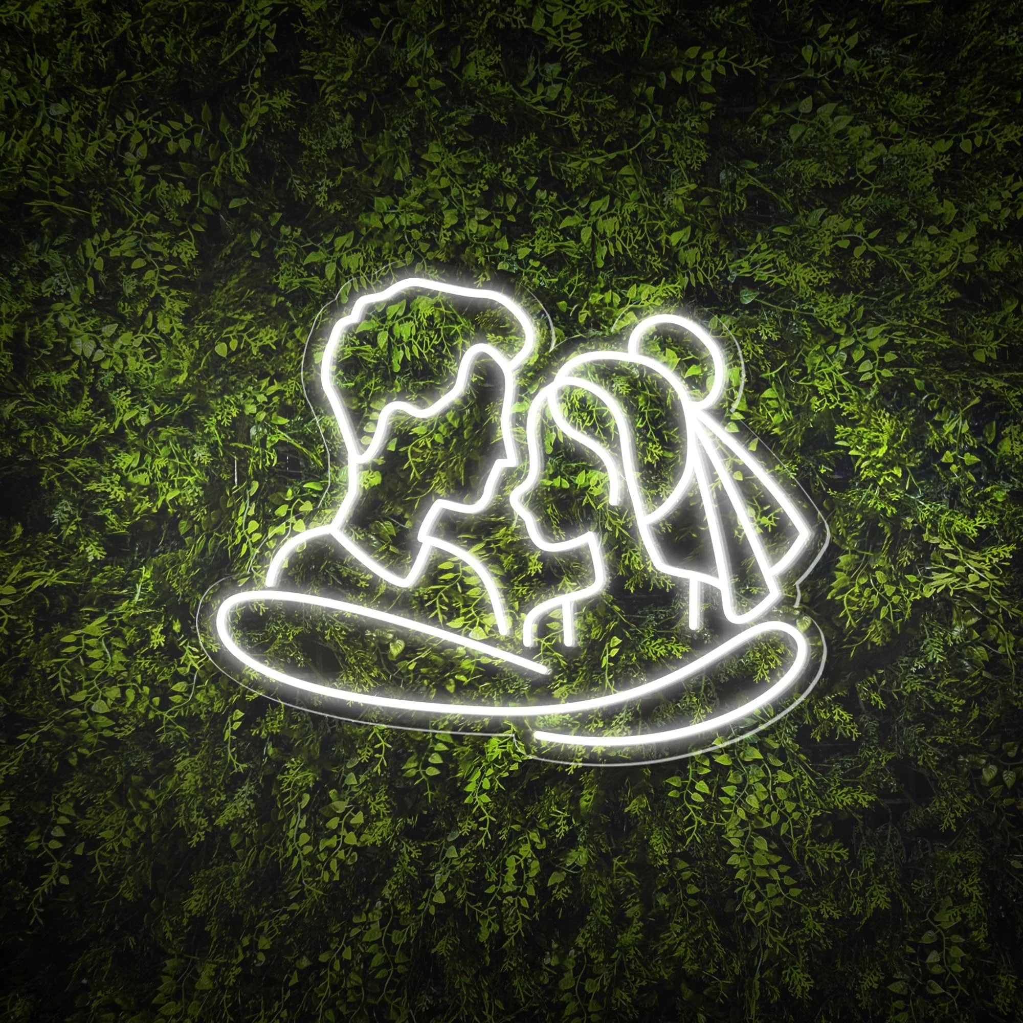 Shop Neon Wedding Sign of A Cuddling Couple