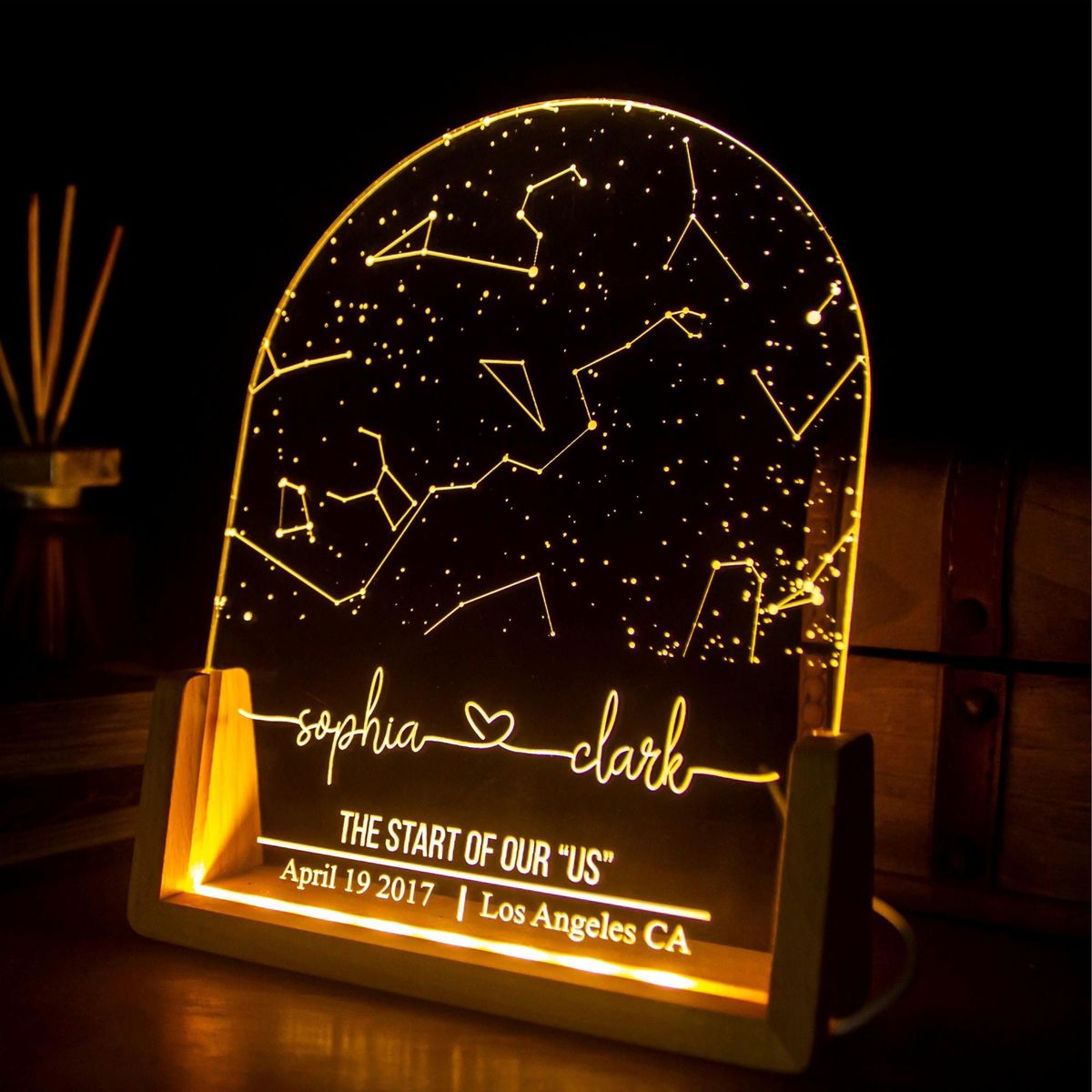 Personalized Led Star Map Night Light