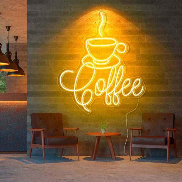 Coffee Lover Neon Sign for Cafe