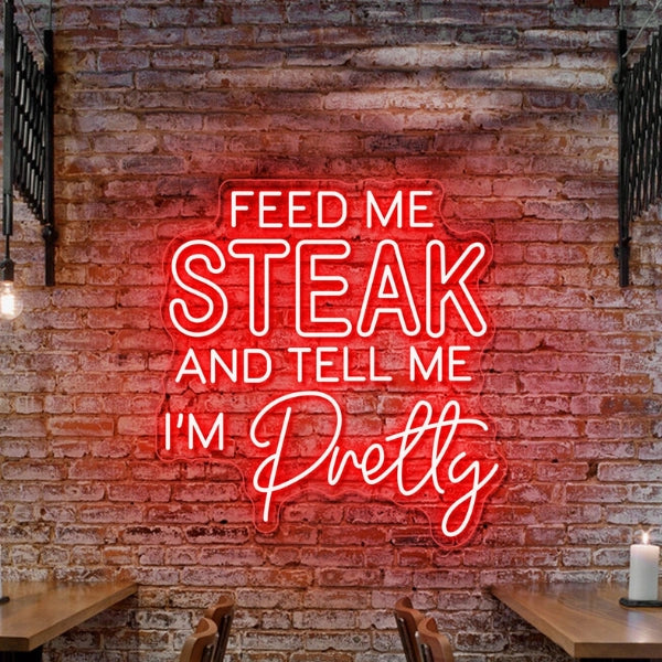Burger Neon Sign for Restaurant Wall Decor