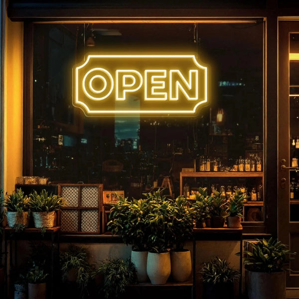 Burger Cafe Restaurant Logo Neon Sign LED Light