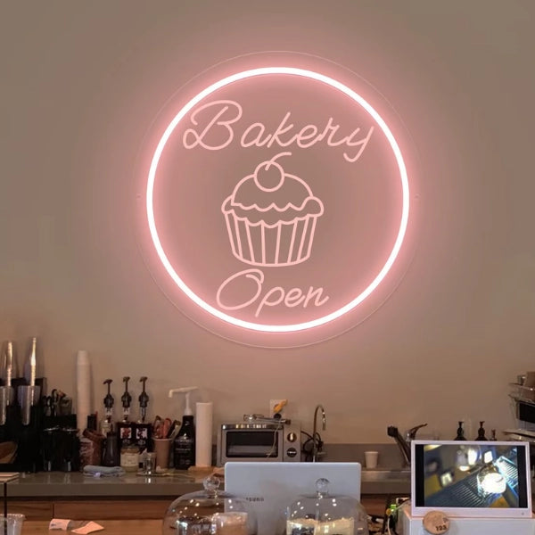Bakery Open Neon Sign LED Light