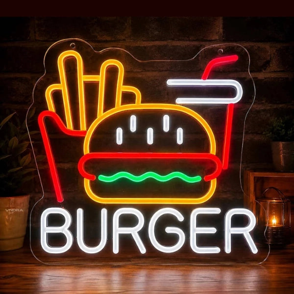 Cafe Restaurant Logo Neon Sign LED Light