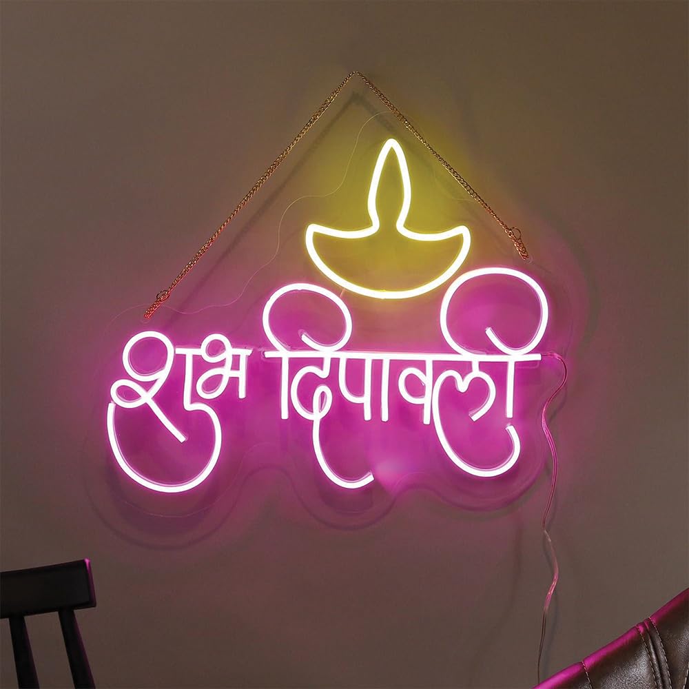 Happy Diwali LED Neon Light in Hindi
