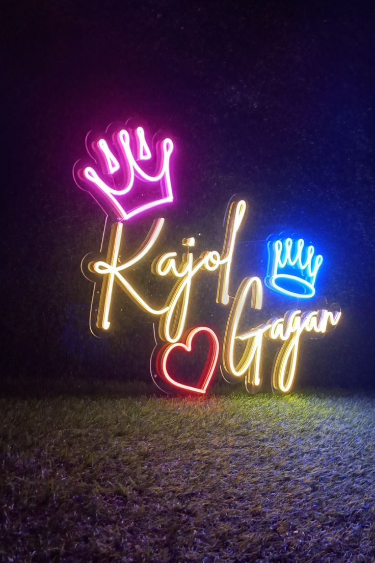 Couple Name Custom Neon Lights for Bedroom