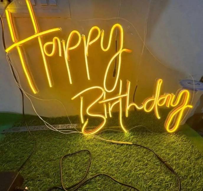 Happy Birthday Neon Sign