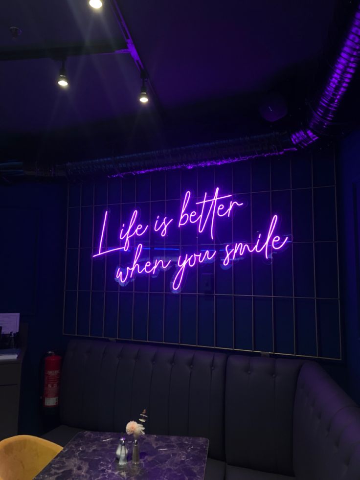 Life is better when you smile Neon Sign