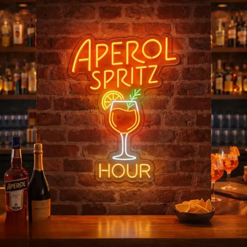 Aperol Spritz Hour LED Neon Sign