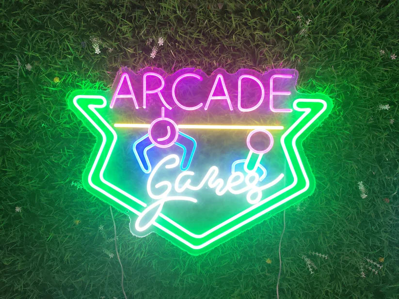 Arcade Games Neon Sign