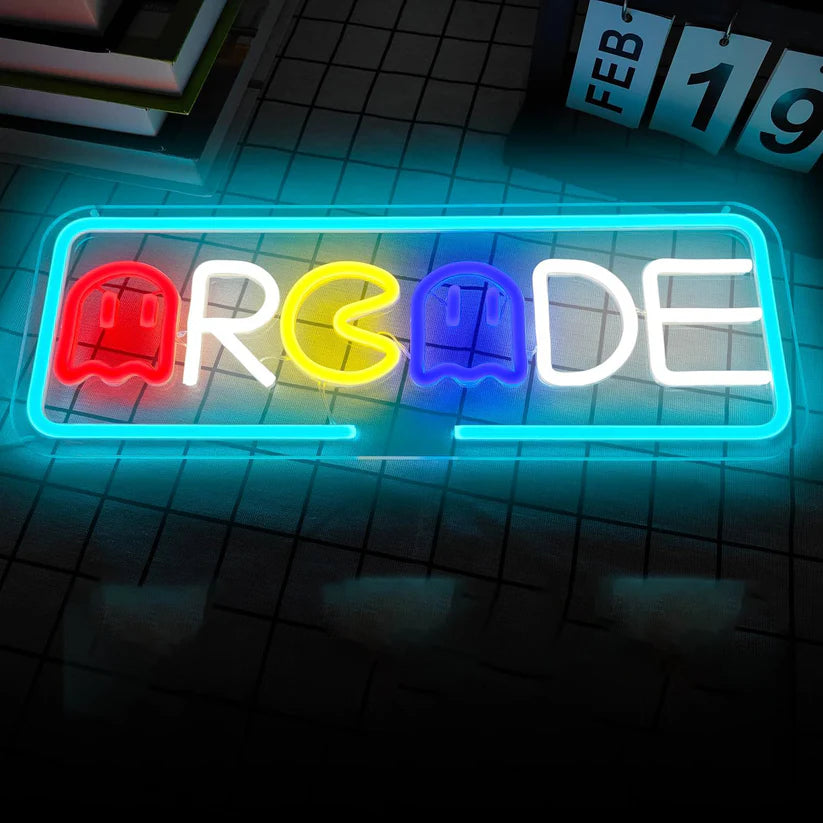 Arcade Gaming Custom Neon Signboard