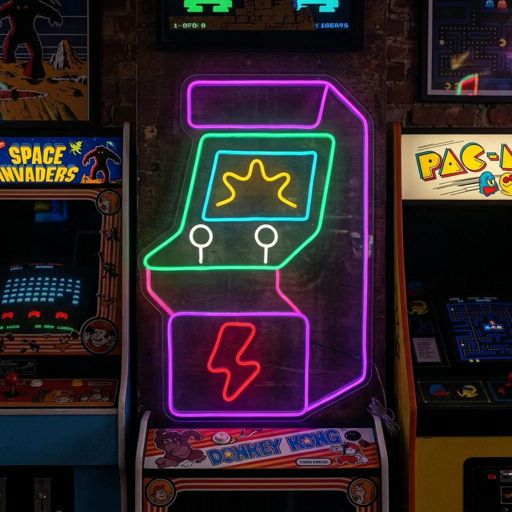 Arcade Machine Neon Sign