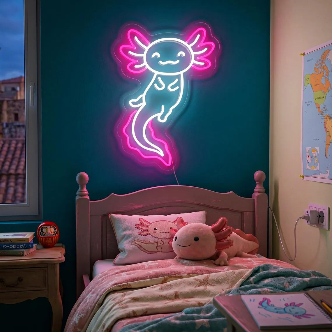 Axolotl Neon Sign
