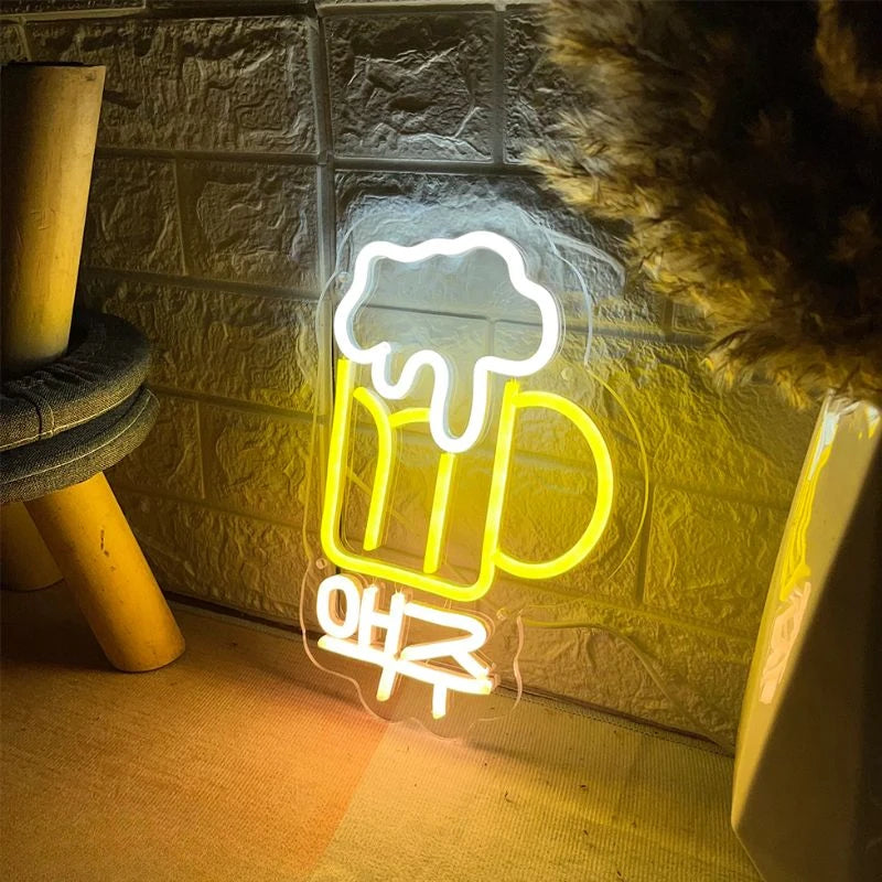 Bar Beer Neon Sign For Shop Home Bar Decor