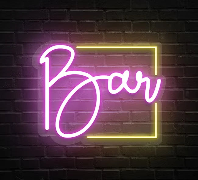 Bar LED Neon Acrylic Lightbox