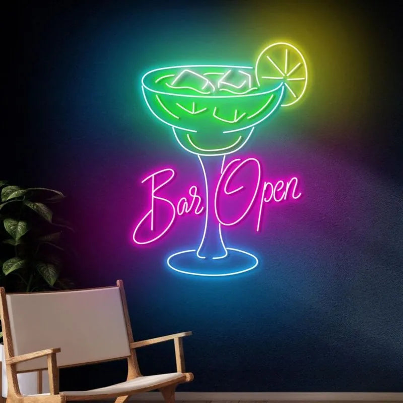 BAR OPEN Neon Light