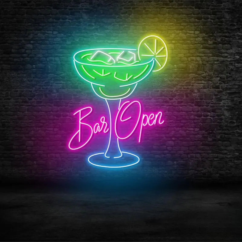 BAR OPEN Neon Light