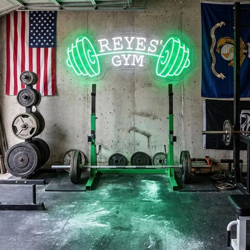 Barbell LED Wall Decor