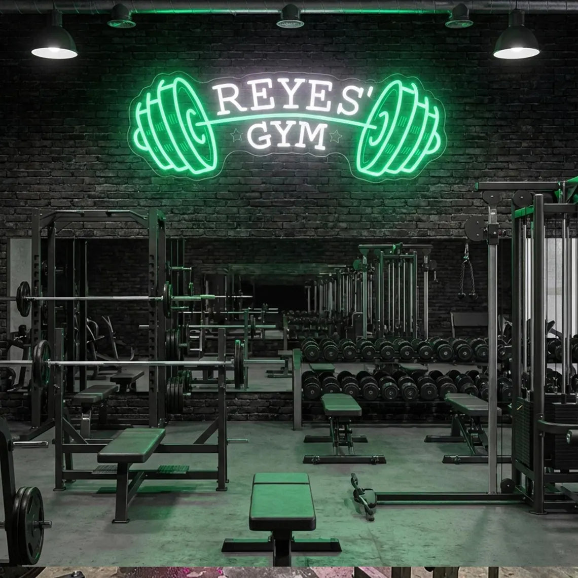 Barbell LED Wall Decor