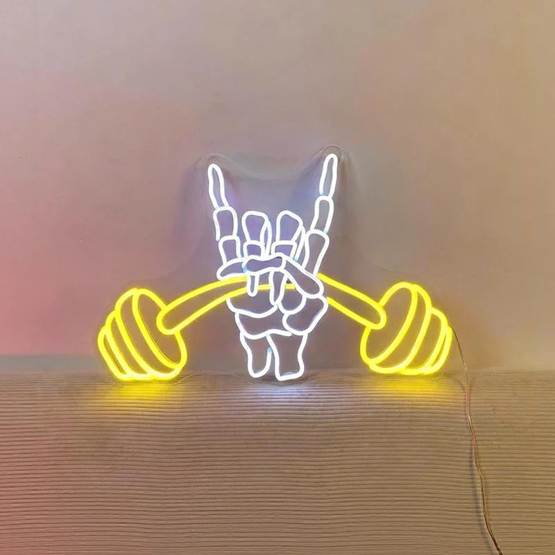 Barbell Neon Sign