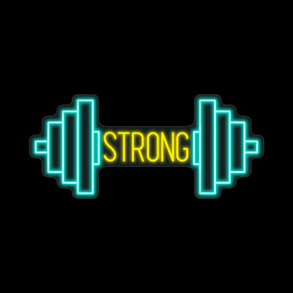 Barbell Neon Sign Gym LED Light