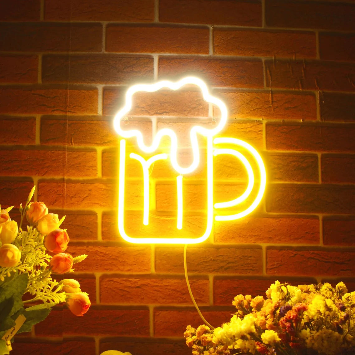 Beer Mug Decoration Flex Silicone LED Neon