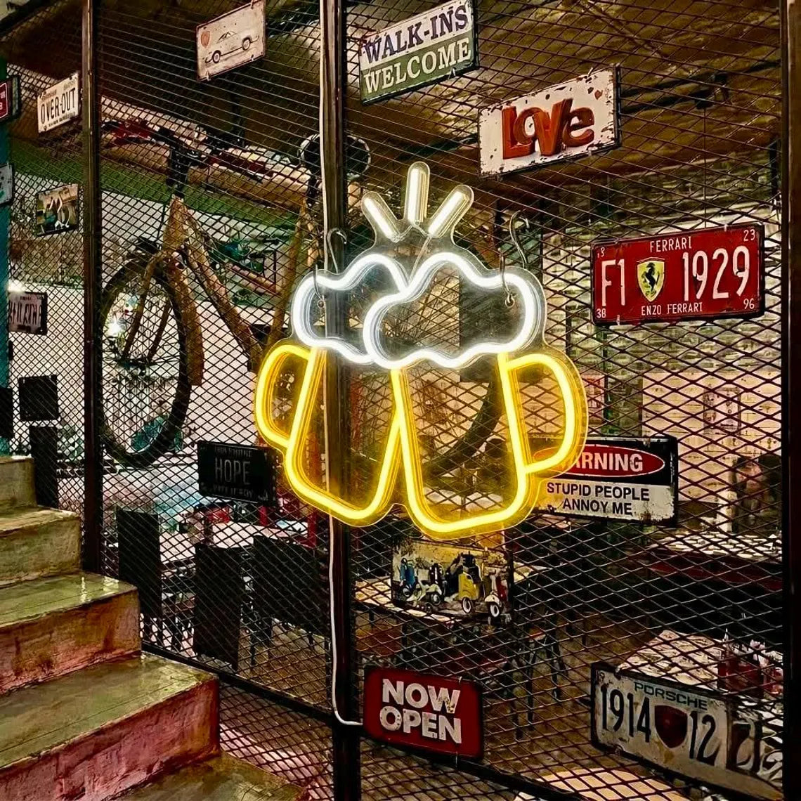 Beer Neon Sign For Bar Decor