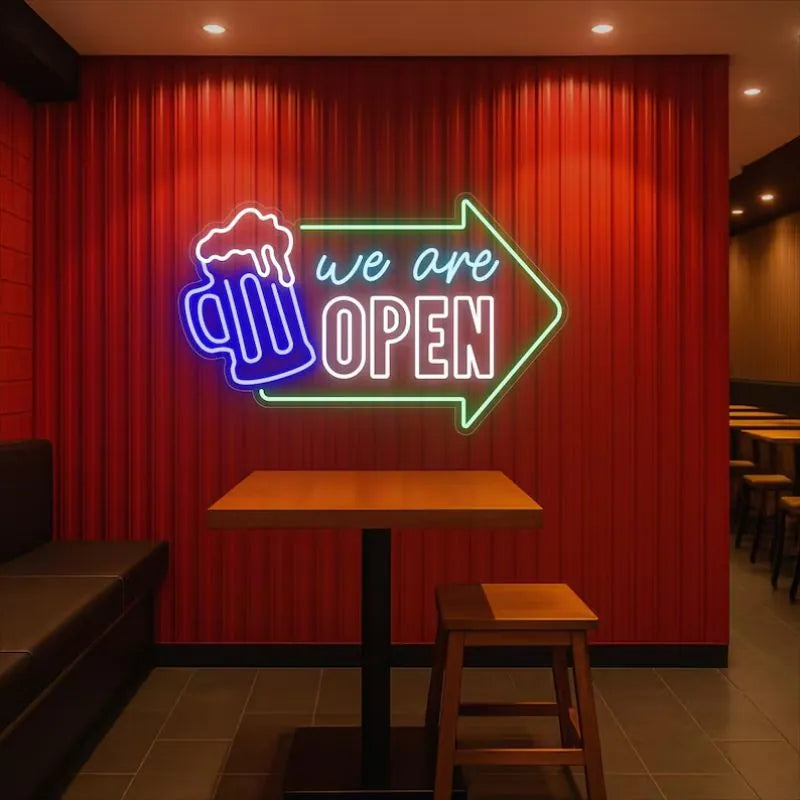 Beer OPEN Neon Sign