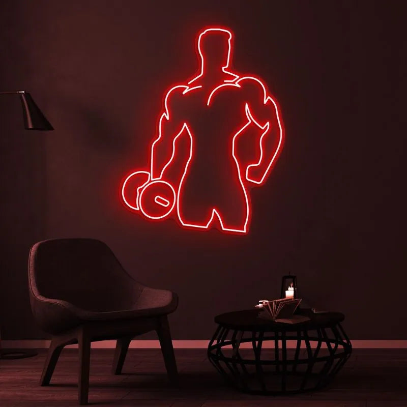 Bodybuilder LED Neon Sign