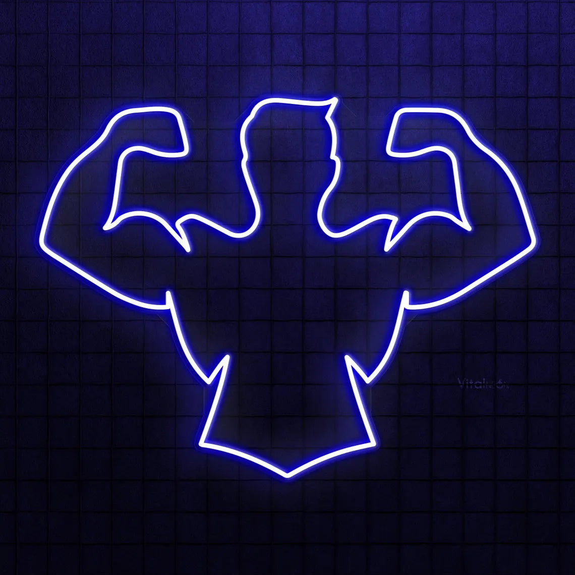 Bodybuilder Muscle Strongman LED Neon Sign