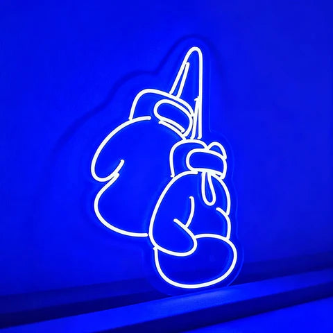 Boxing Gloves Neon Sign
