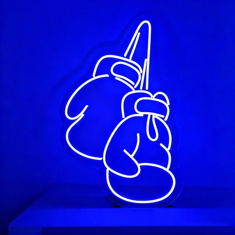 Boxing Gloves Neon Sign