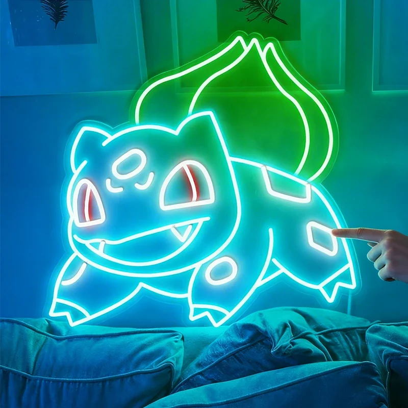 Bulbasaur Pokemon Neon Sign