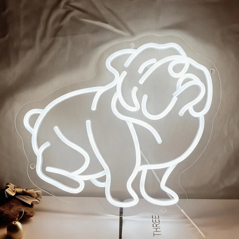 Bulldog LED Neon Sign