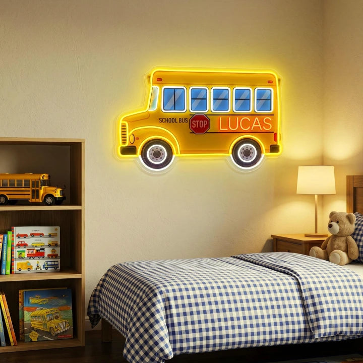 Bus Neon Sign Light