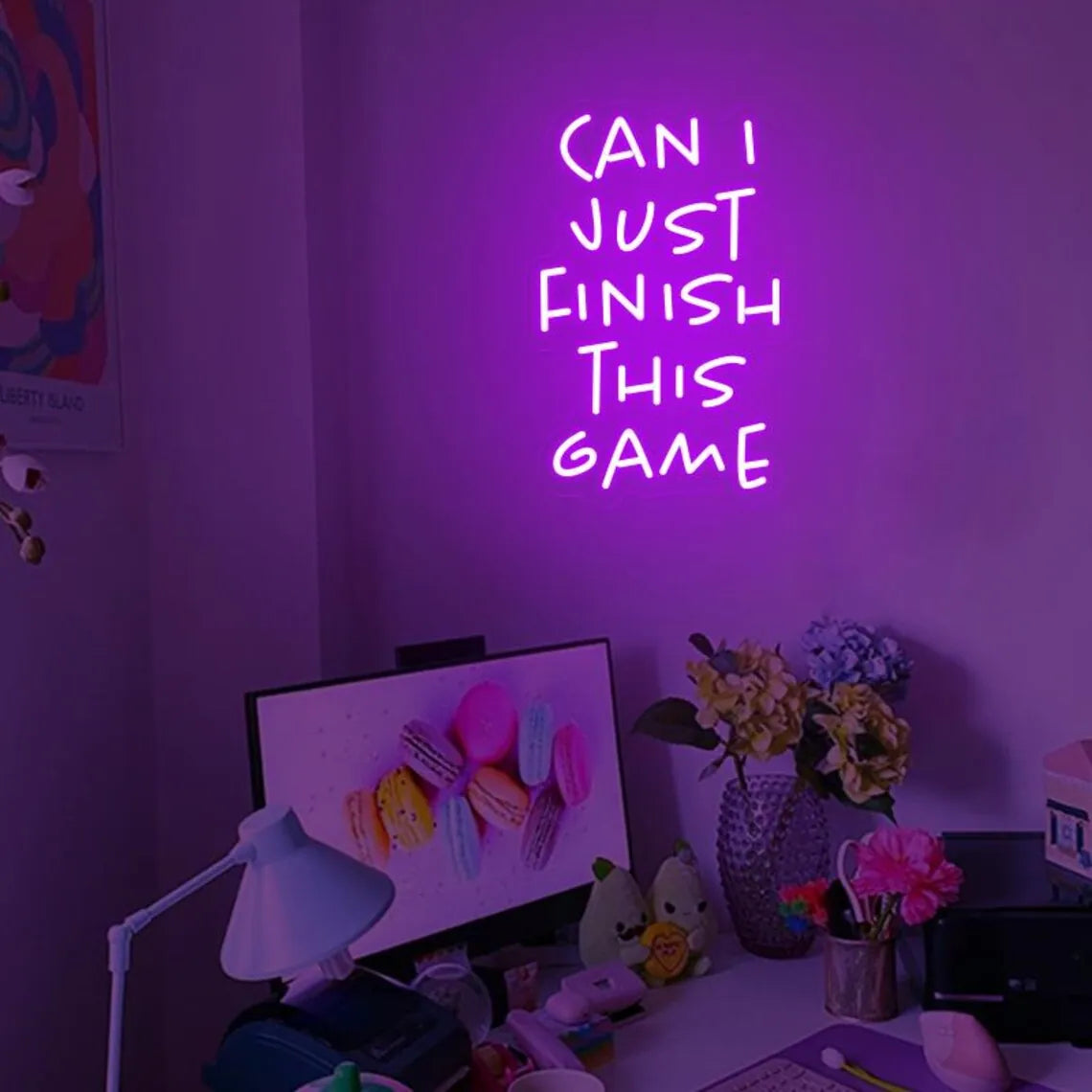 Can I Finish This Game Neon LED Lights