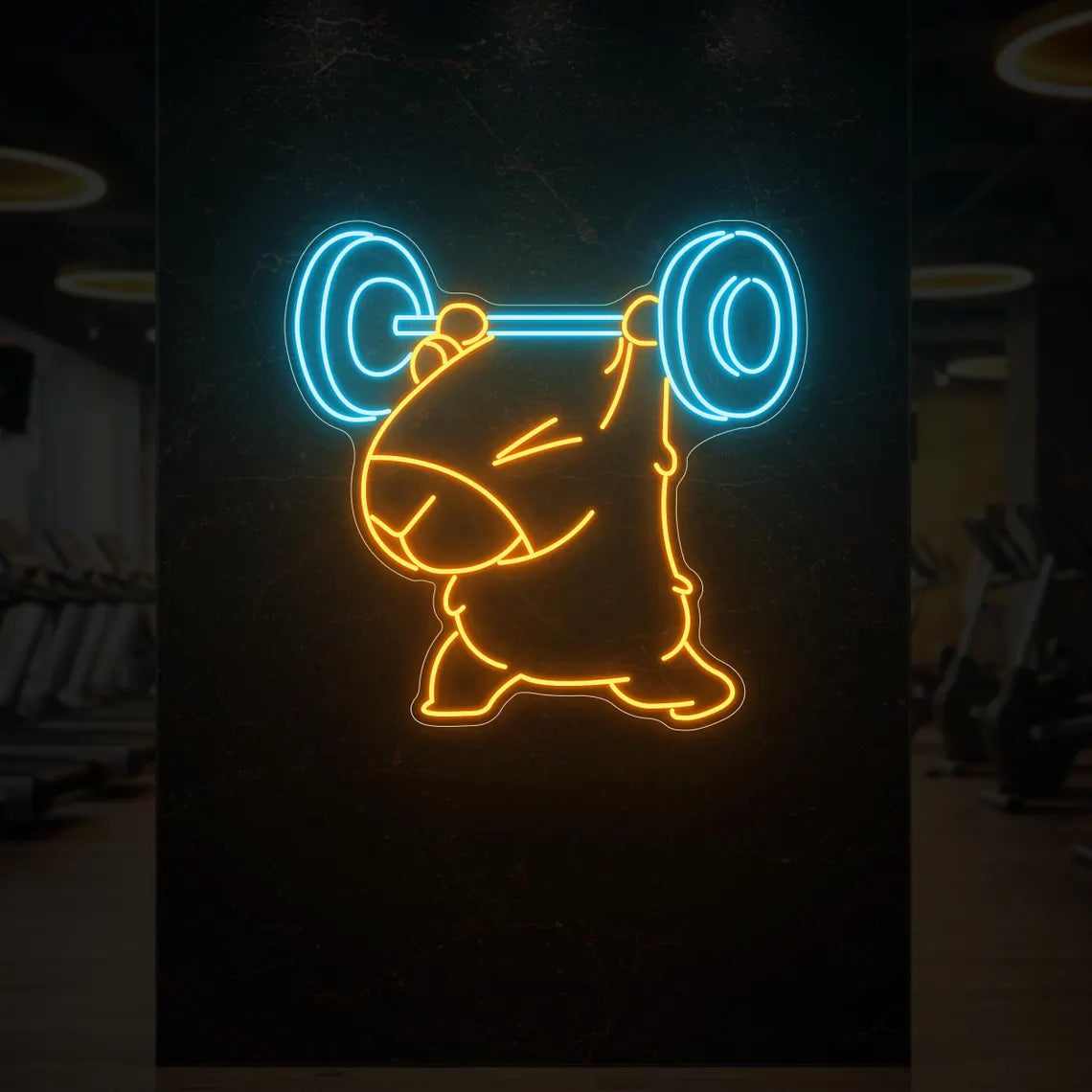 Capybara Gym LED Neon Sign