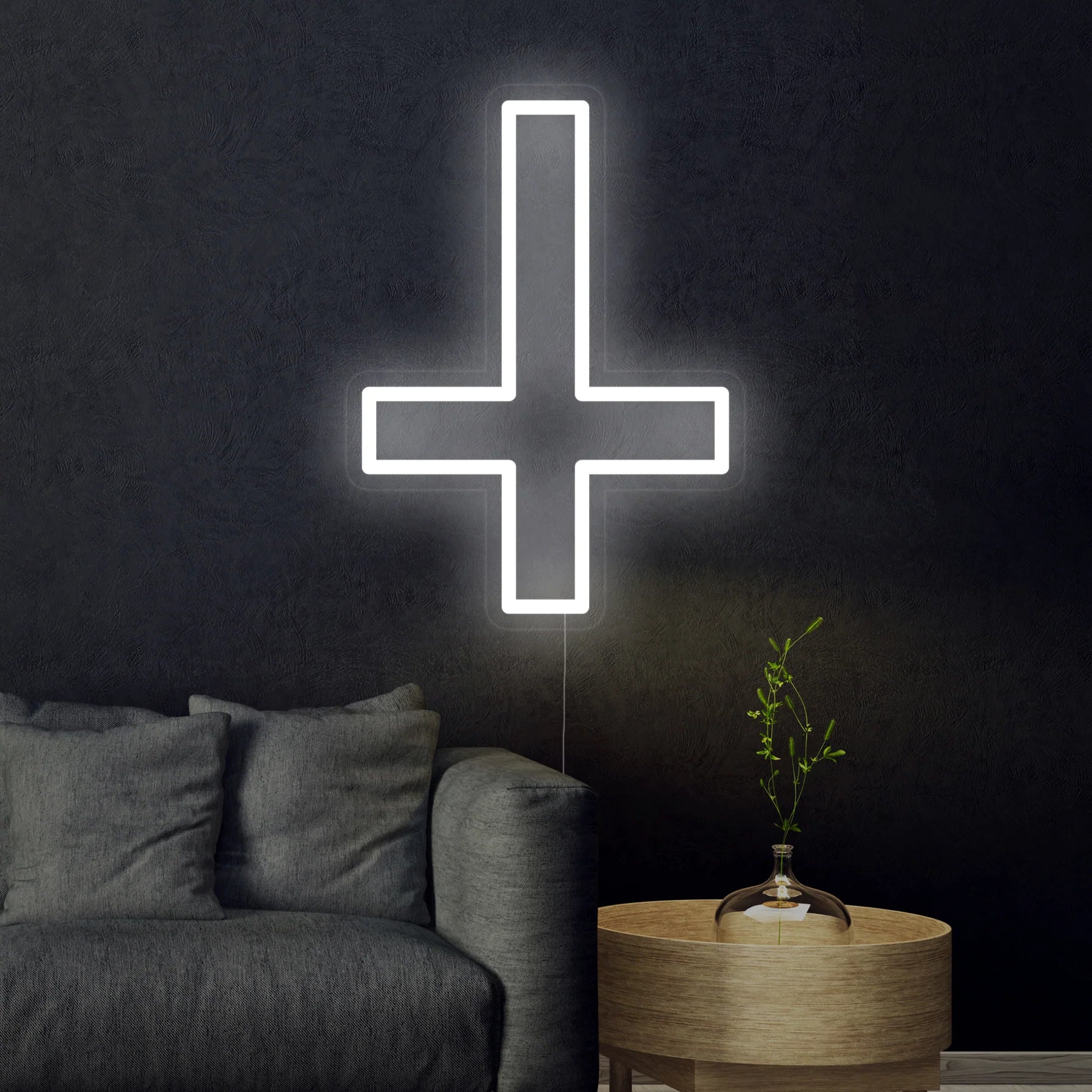 Christian Cross Saint Peter Neon Sign