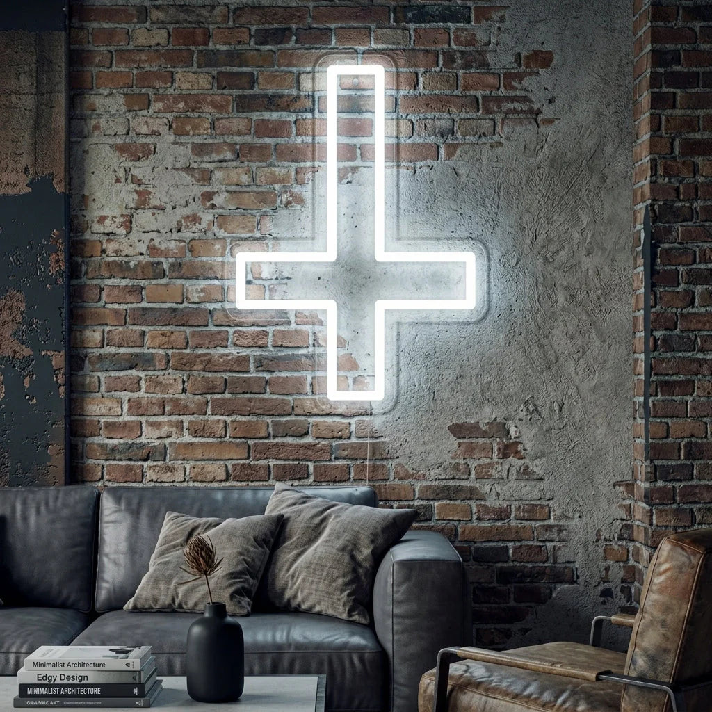 Christian Cross Saint Peter Neon Sign