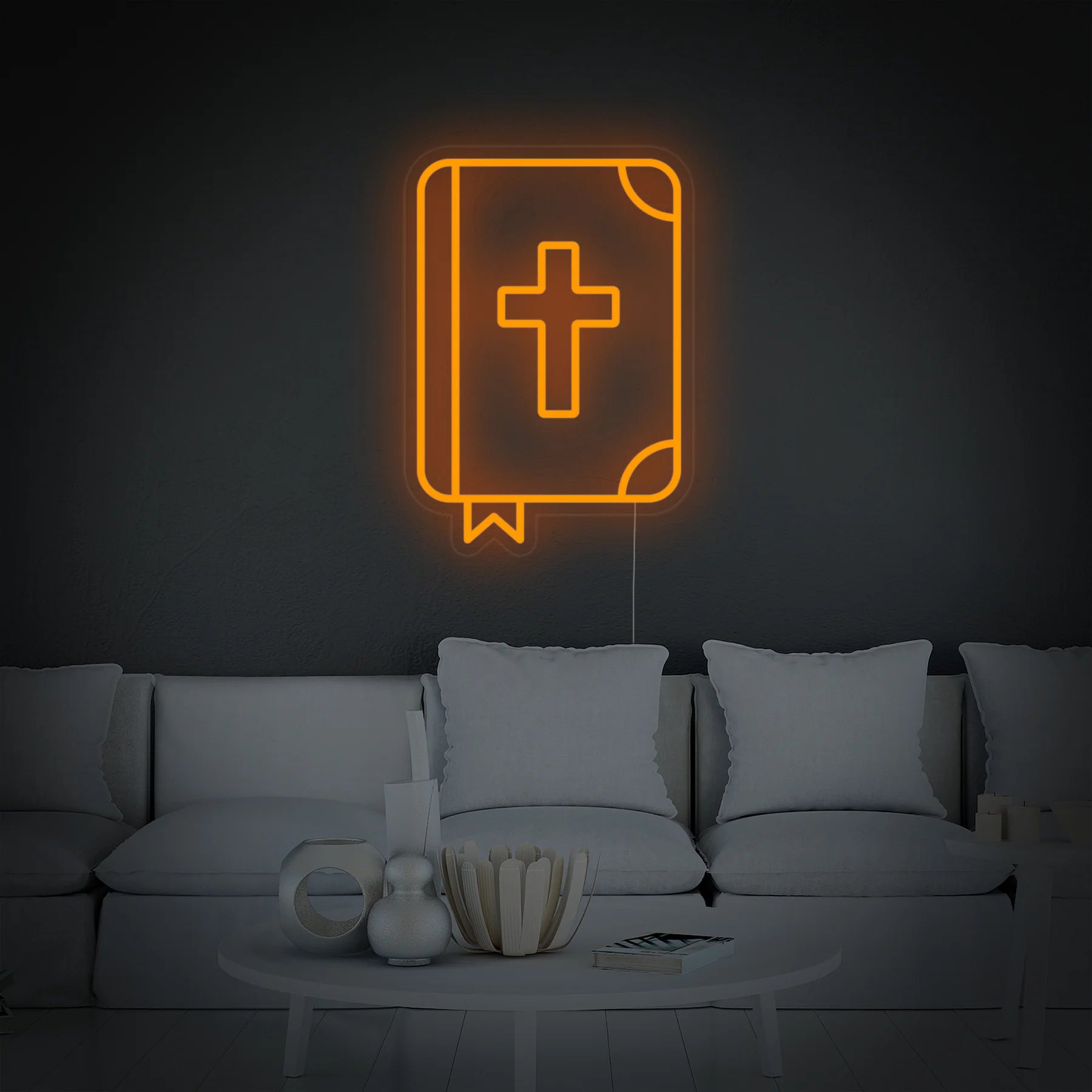 Christian Holy Bible Neon Sign