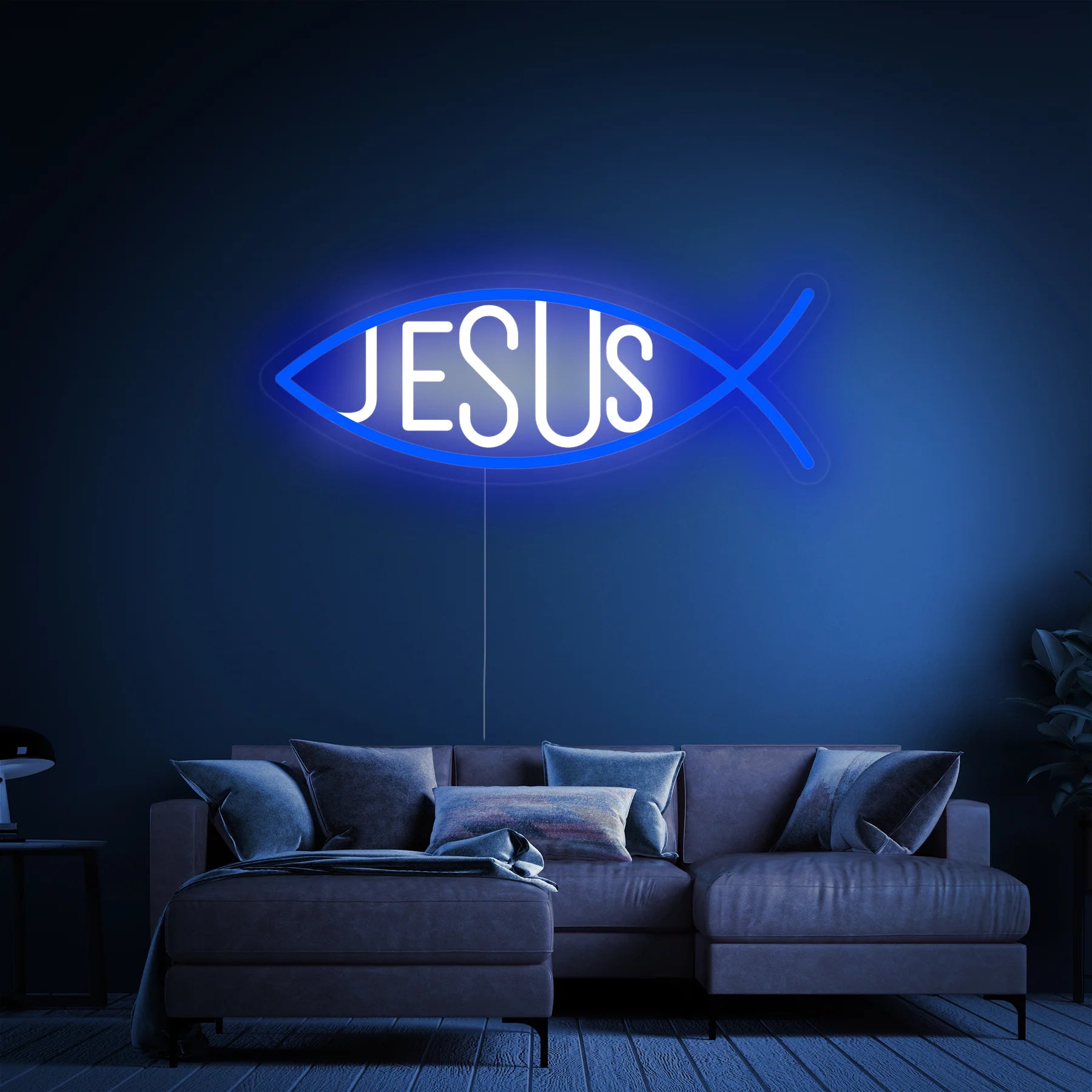 Christian Jesus Fish Neon Sign