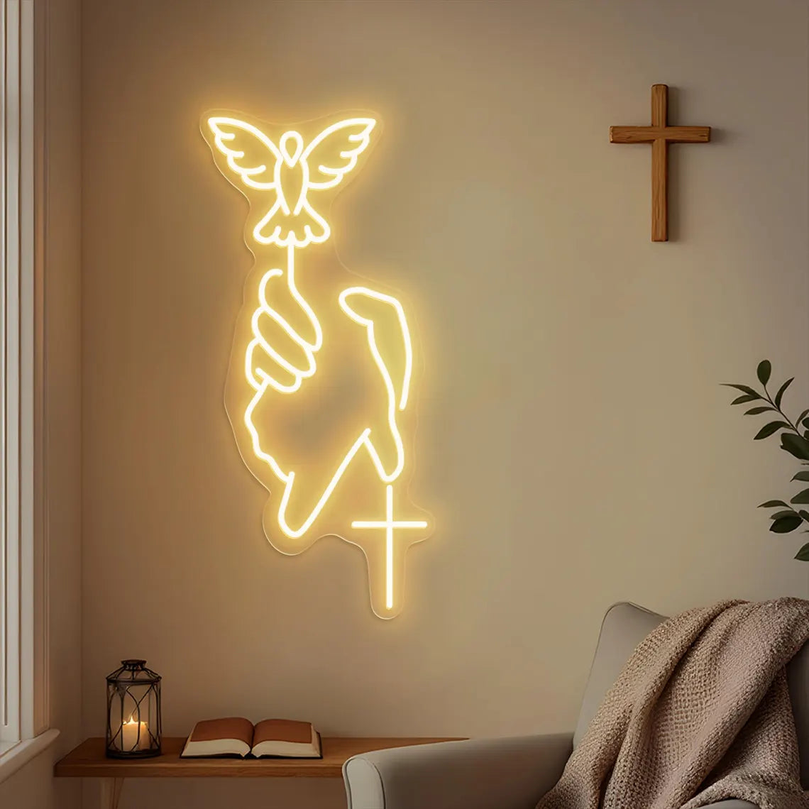 Christian Neon Sign LED Light