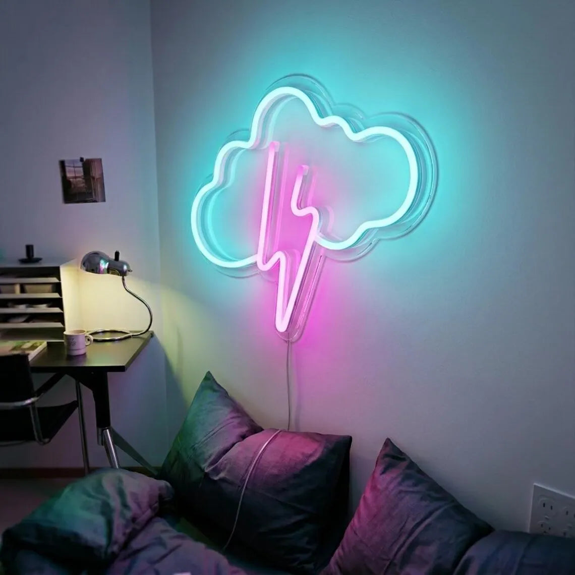 Cloud Lightning LED Neon Sign