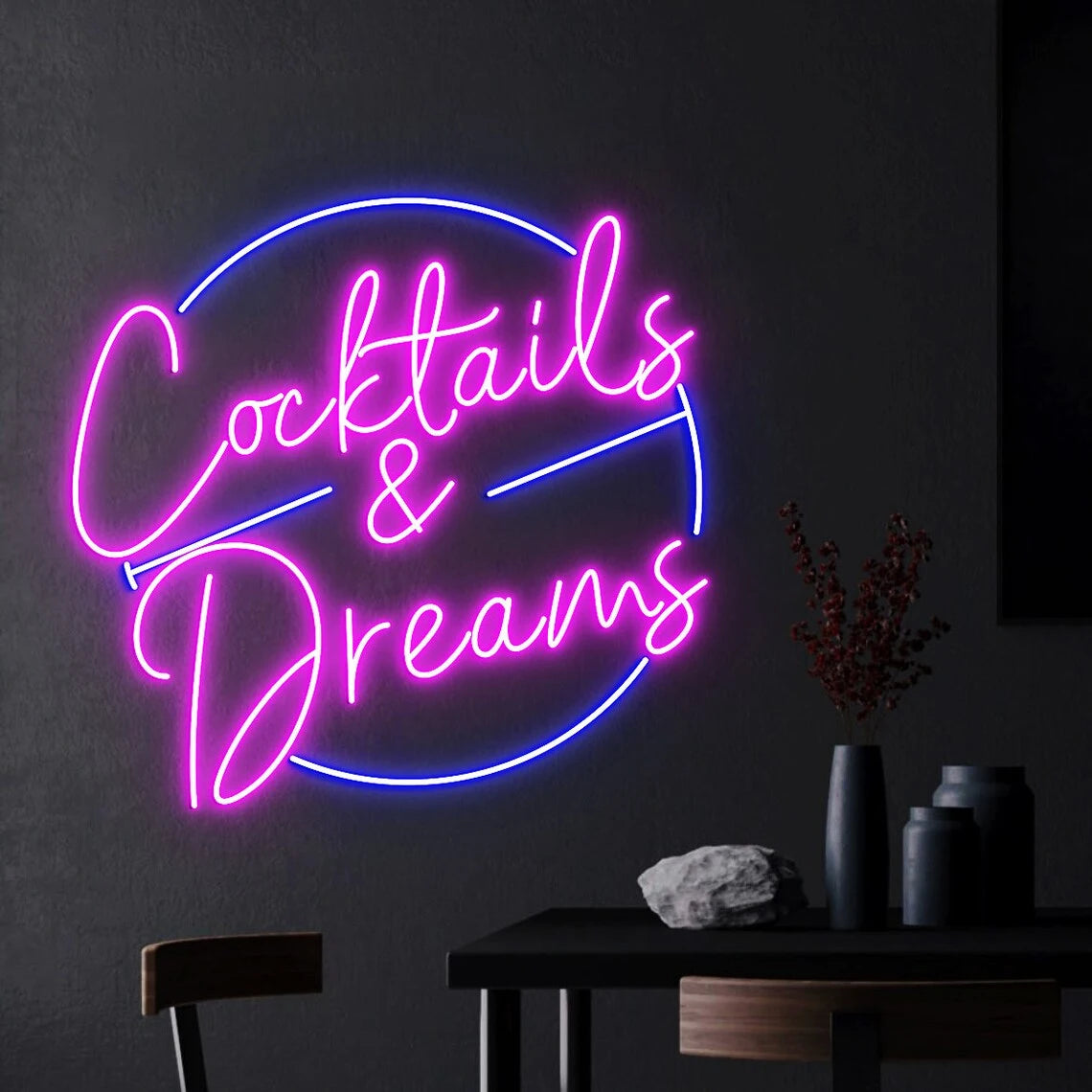 Cocktails and Dream Neon Light