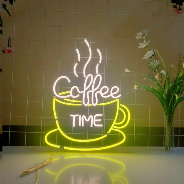 Coffee Time Custom LED Neon Sign