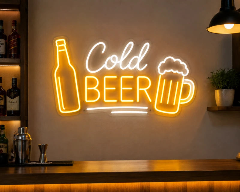 Cold Beer Neon Sign