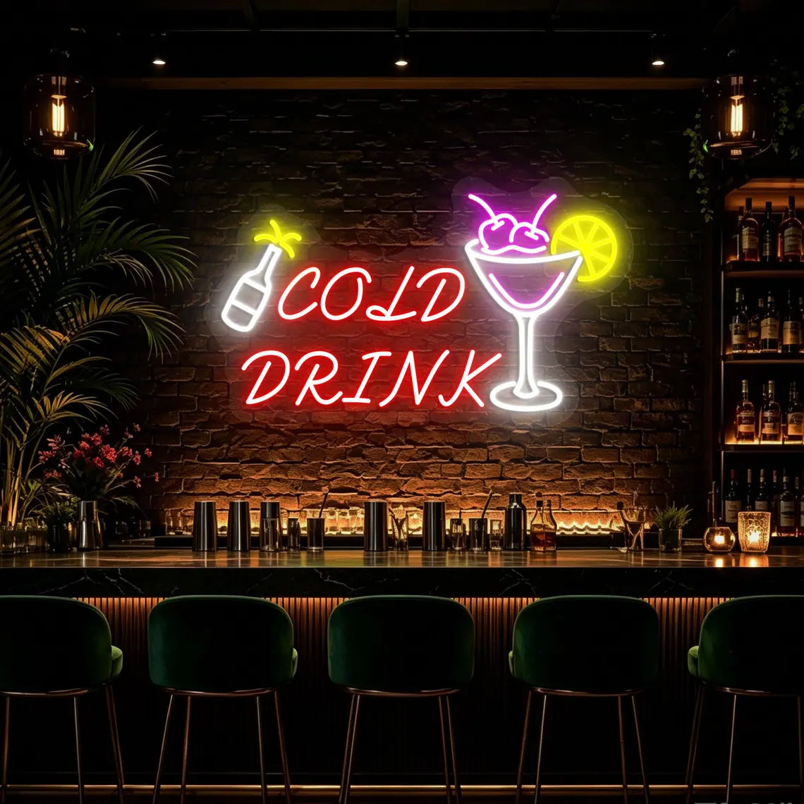 Cold Drink Neon Sign