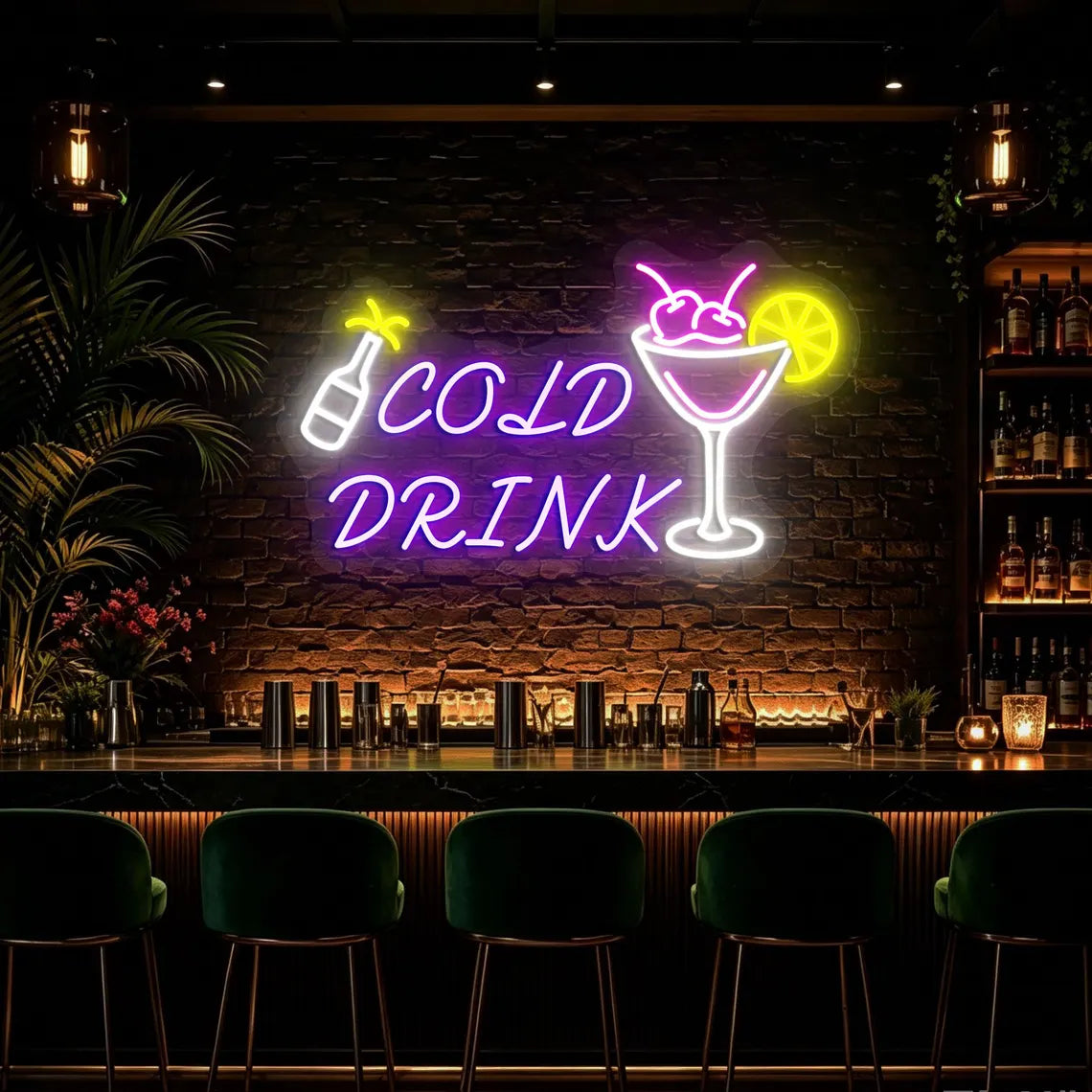 Cold Drink Neon Sign