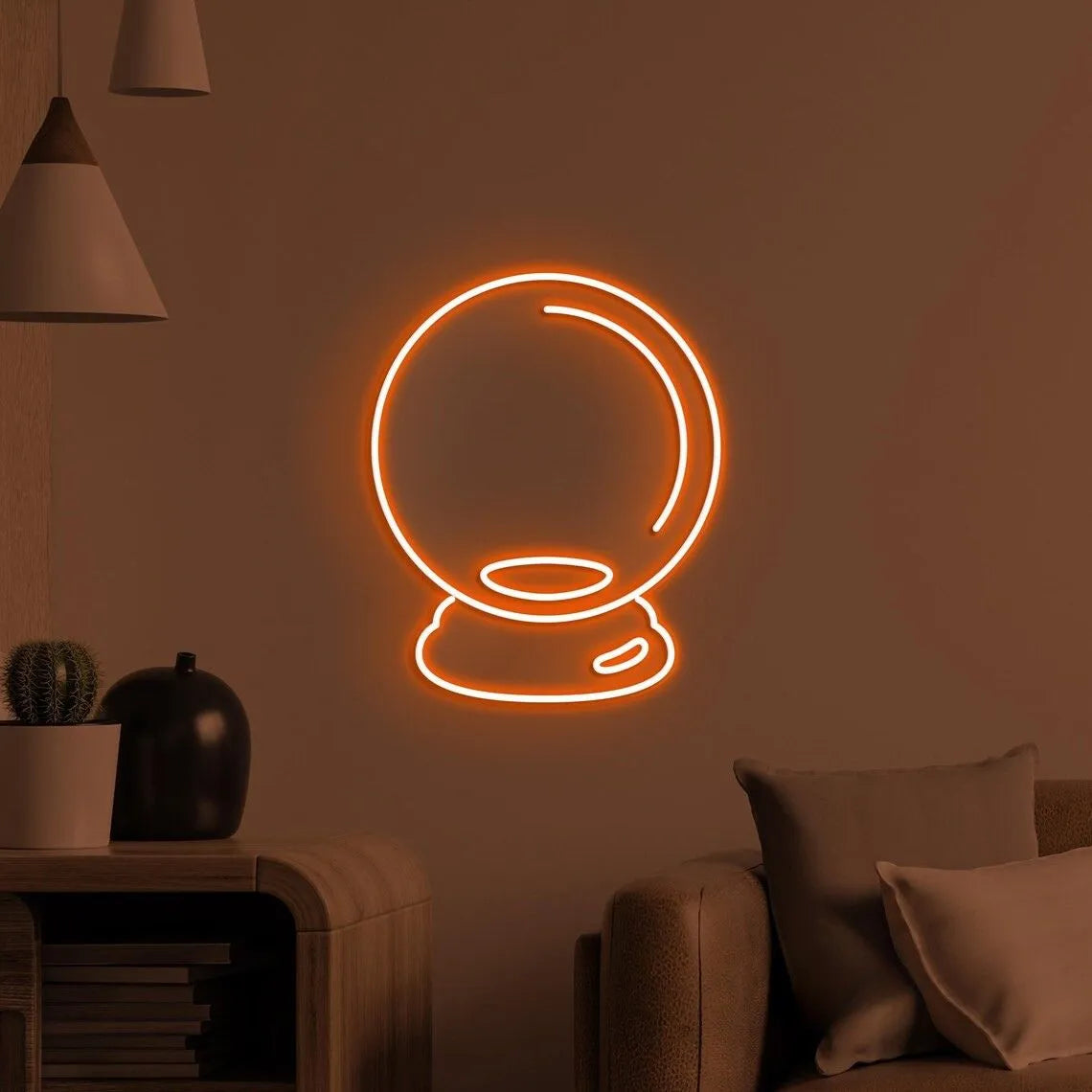 Crystal Ball Neon Sign