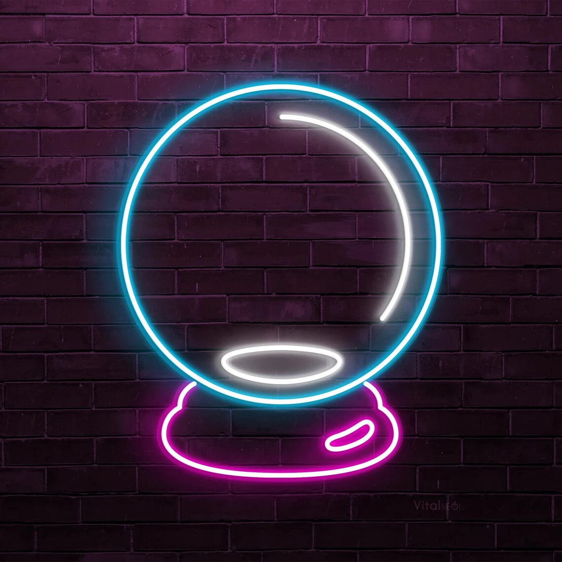 Crystal Ball Neon Sign