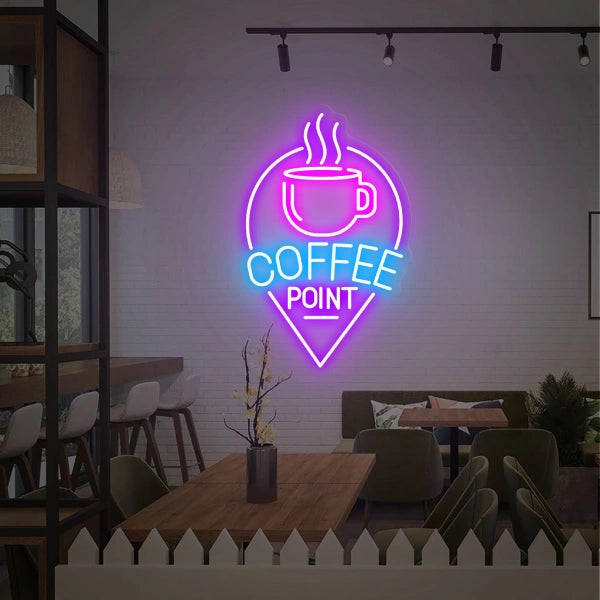 Custom Coffee Point Shop Sign